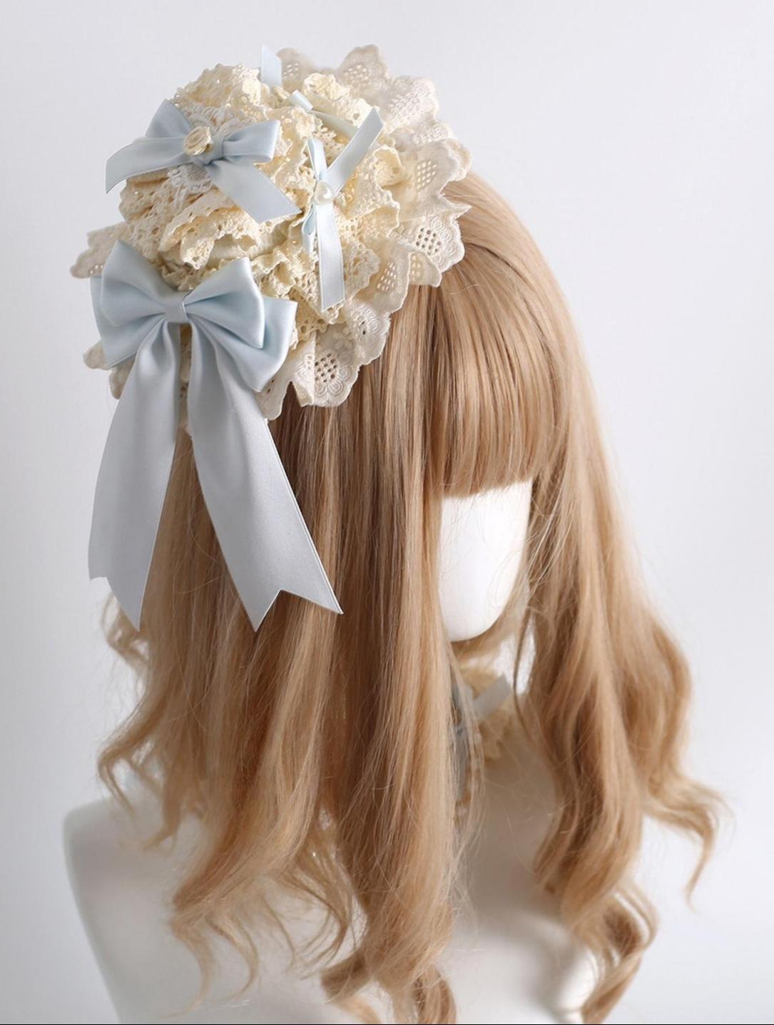 Xiaogui - Little Butterfly - Sweet Lolita Headdress Set, Lace & Bows