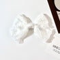 (Brooch) White Layered Cake Bow