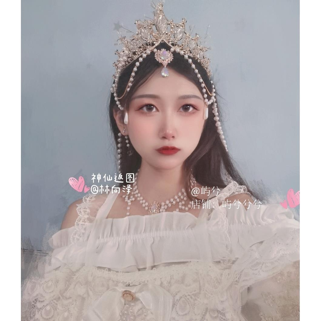 Christmas Handmade Lolita Virgin Mary Crown - Nine Songs Hair Accessory