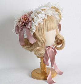 Xiaogui - Sweetie Zhi Fan - Country Lolita Lace French Straw Hat
