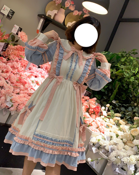 Niu Niu - Plus Size Lolita Dress Oversized OP - Long Sleeve OP Dress