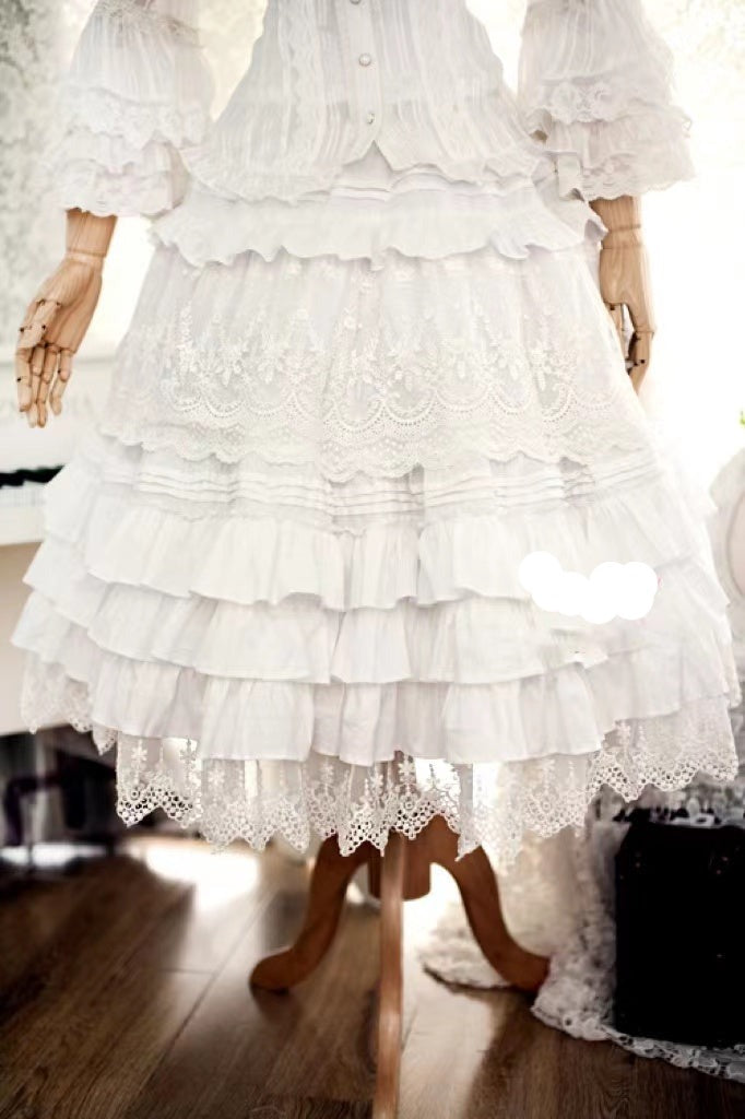 Strawberry Witch - Classic Cotton Lolita Petticoat - SK Skirt