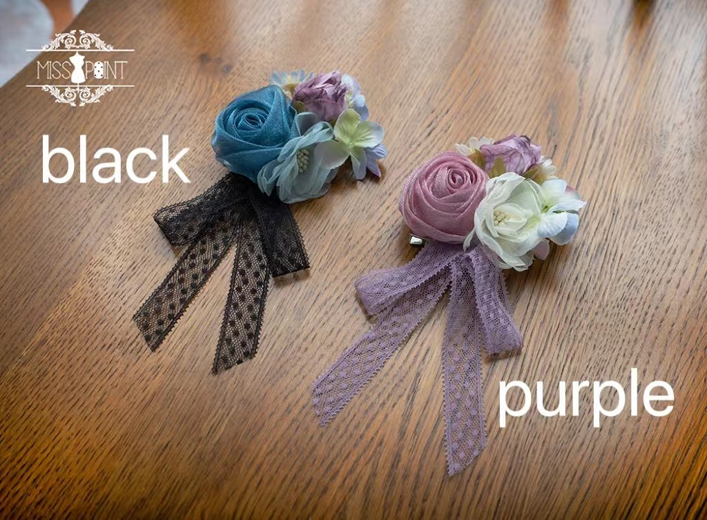 Midsummer Garden - Delicate Lolita Accessories purple brooch