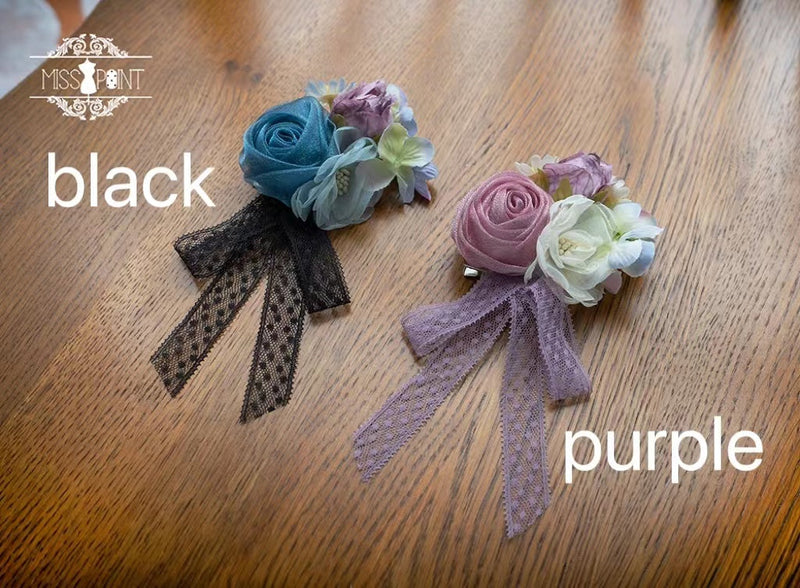 Midsummer Garden - Delicate Lolita Accessories purple brooch