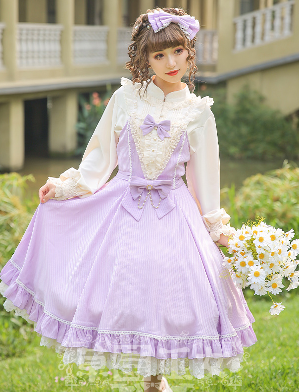 Strawberry Witch - Midsummer Star - Silver Foil Printing Lolita OP Dress