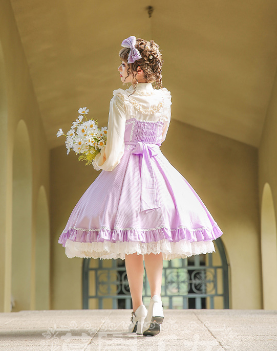 Strawberry Witch - Midsummer Star - Silver Foil Printing Lolita OP Dress