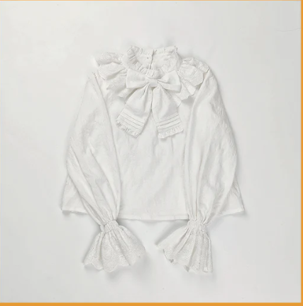 Sakurada Fawn - Plus Size Lolita Cotton Blouse - Innerwear