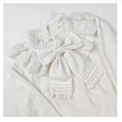 Sakurada Fawn - Plus Size Lolita Cotton Blouse - Innerwear