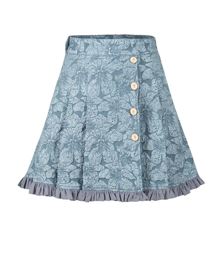 ZJstory - Gilded Age - Lolita Suit with an oil-painting print and ruffled hem