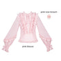 Rosa Bluse + Rosenbrosche / S
