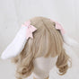 Oreilles de lapin rose clair (contient du fil de fer pour le modelage)