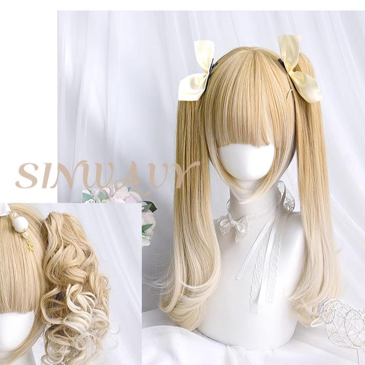 Sinwavy - Pandora's Box - Lolita Short Wig with Cute Double Ponytails