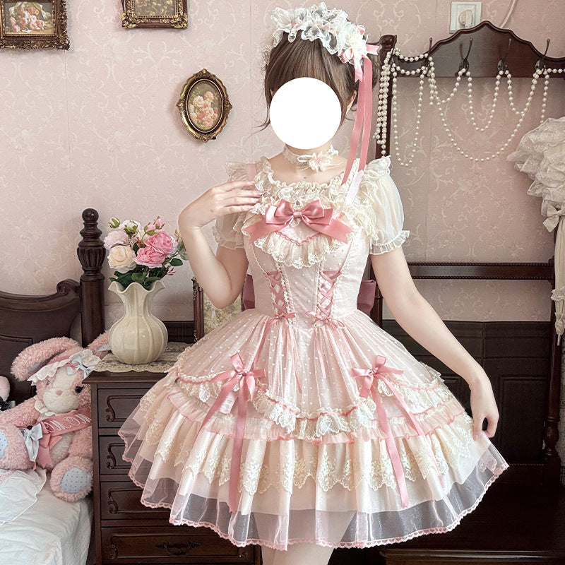 ZhiJinYuan - CandyHouse- Original Lolita French Ballet Style JSK  Dress - Lolita Fetch