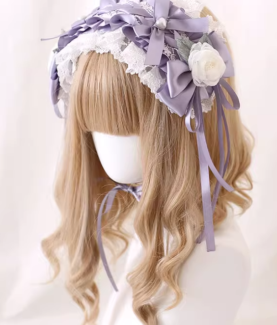 Xiaogui - Elegant Lolita Headdress Bow KC - Cuffs Hairpins Headwear