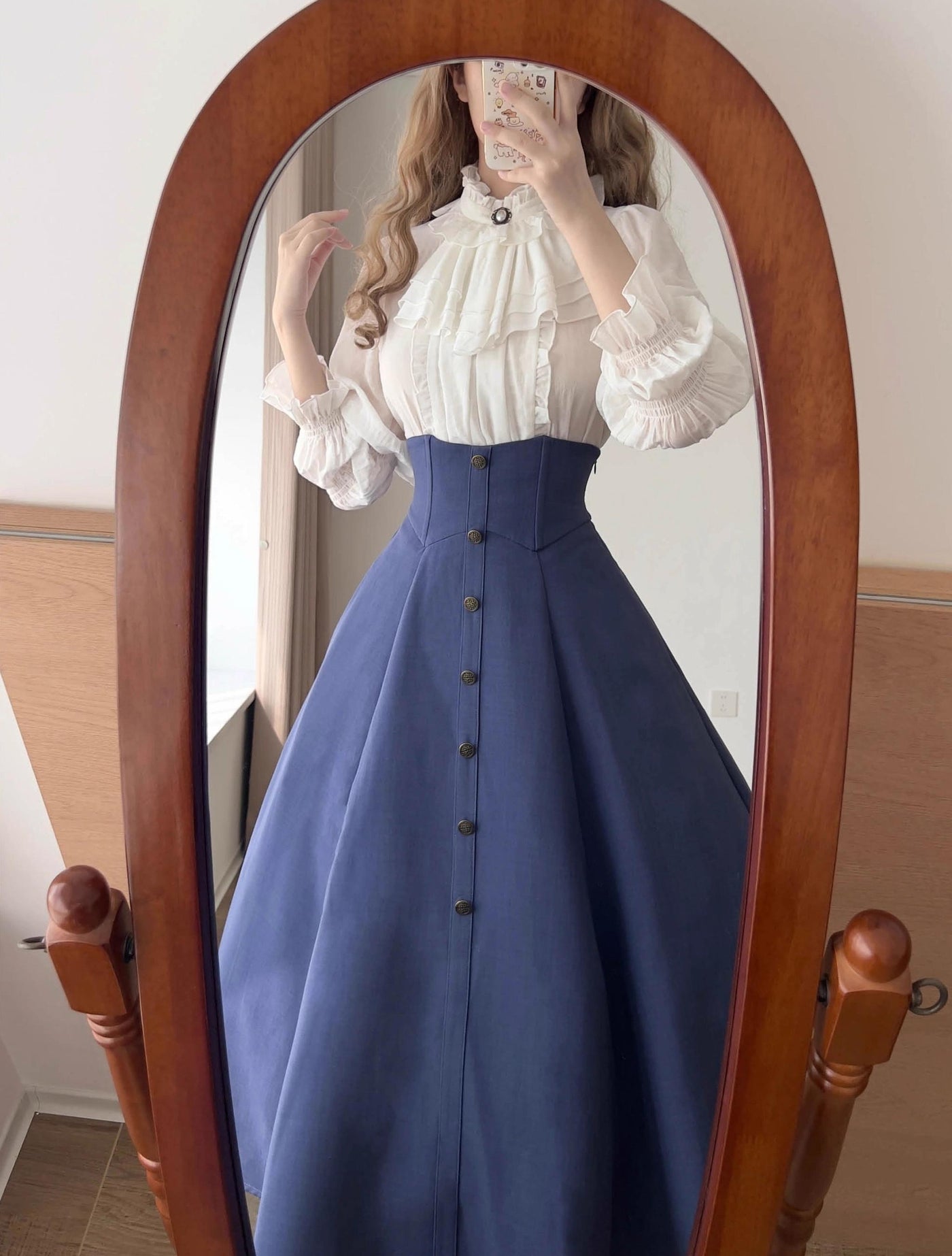 Forest Wardrobe - Forest Revelation - Classic Lolita Fishbone Long Skirt, Side Pockets