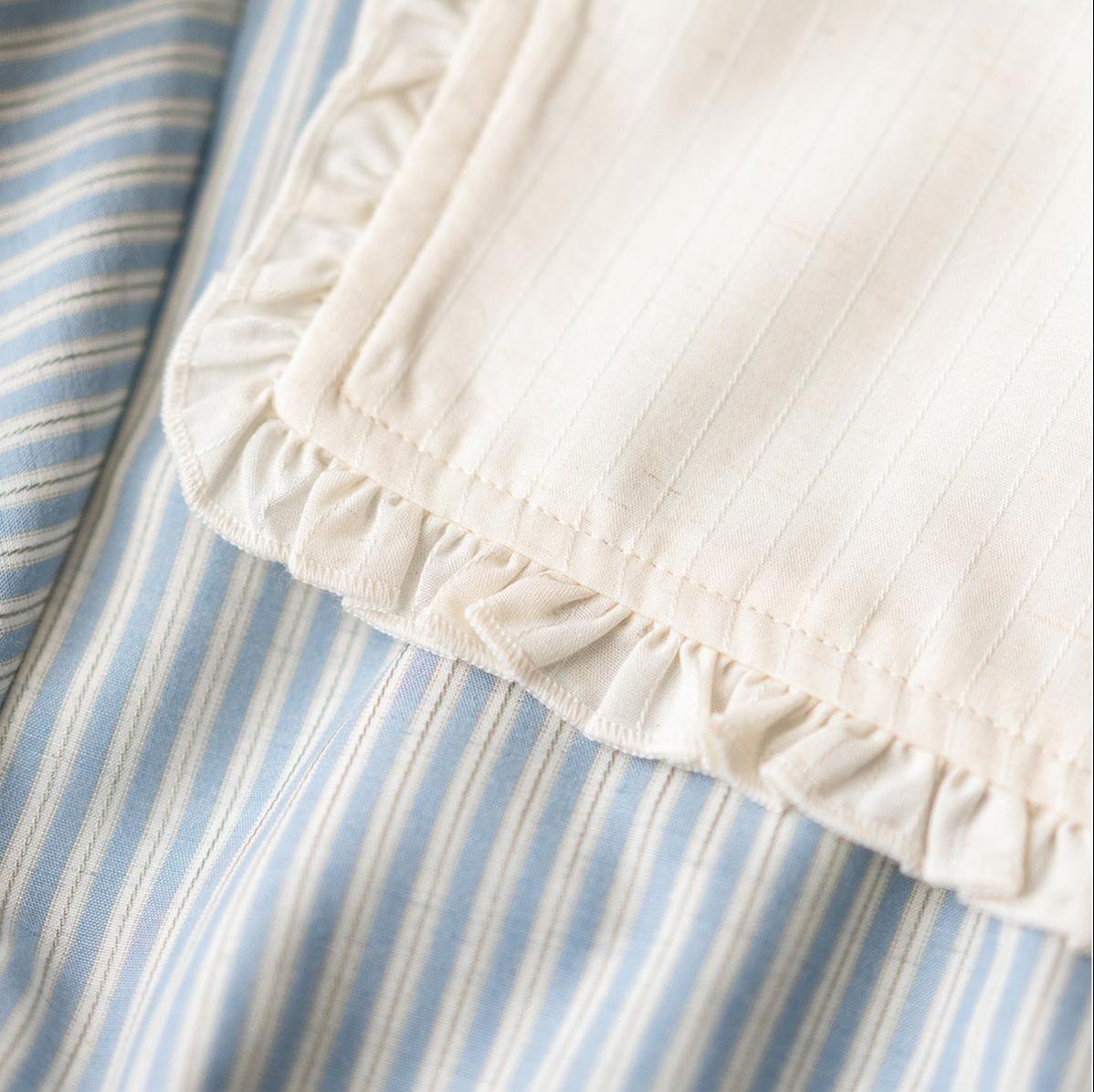Forest Wardrobe - Endless Forest - Summer Striped Classic Lolita OP Dress, Short Sleeve