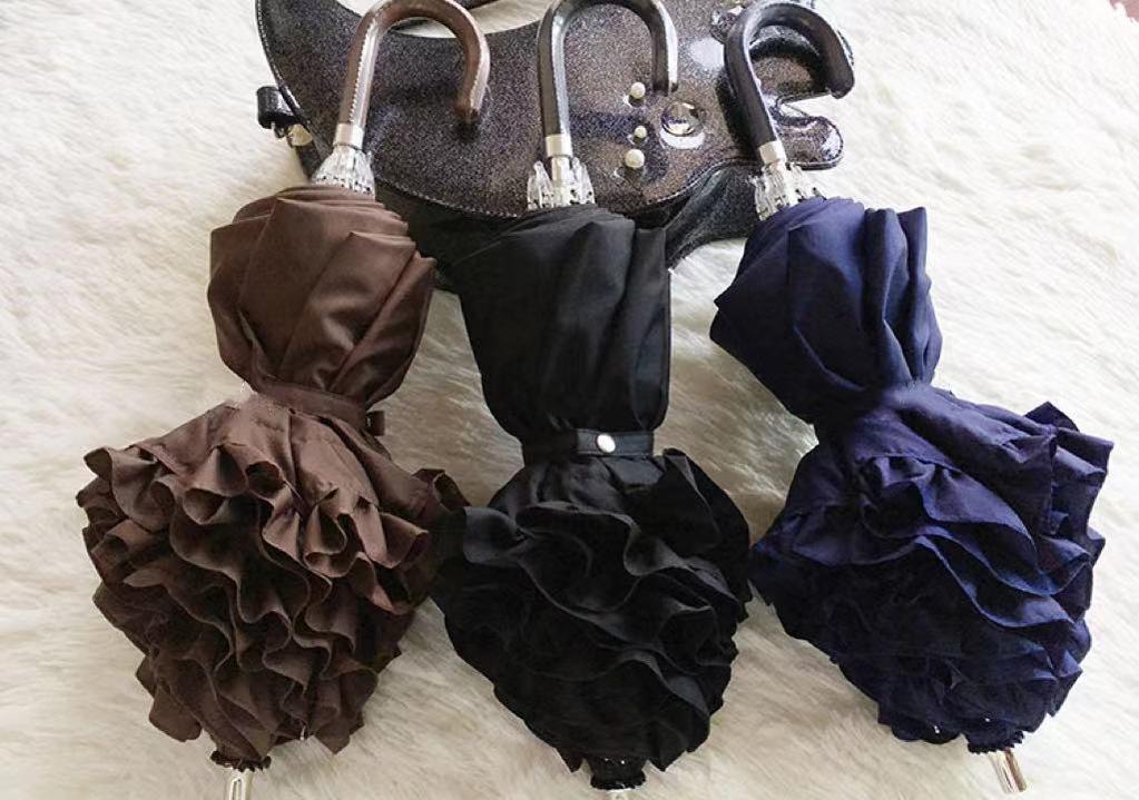 Whale Island - Classic Lolita Parasol - Two-Folded Umbrella for Daily Use Parasol