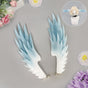 Dimanche Oreille Plume-Blanc et Bleu / Taille unique