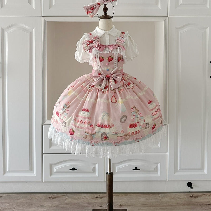 Doll and Bear - Strawberry Mice - Sweet Lolita JSK and Accessories - product detail 7
