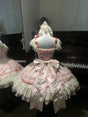 Pink jsk Suspender Skirt+Pink tail / S