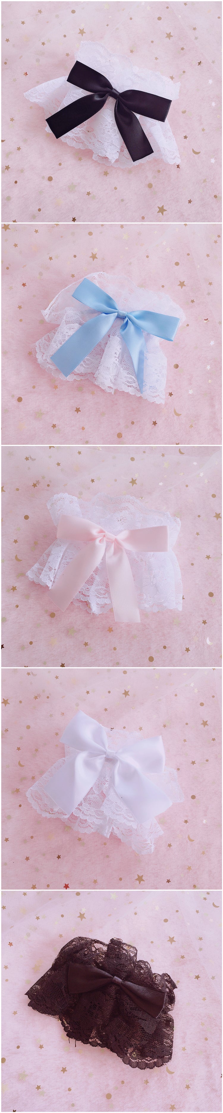 Girly Lolita Lace Hand Sleeves Bowknot Sleeves Lolita Decorative Small Items Cute Dress Small Skirt LO Girl KC