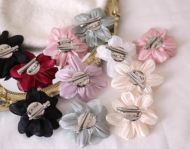 Xiaogui - Elegant Lolita Headdress Organza - Flower Hairpin Headwear