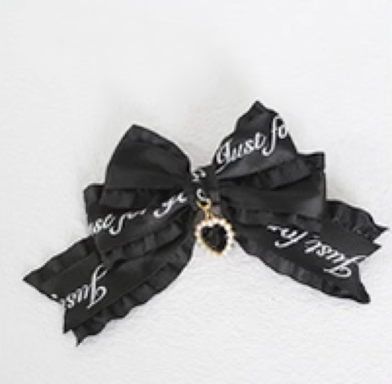 High-resolution variant image 3 for Xiaogui - Sweet Lolita Ribbon Bow Hair Clips - Headwear