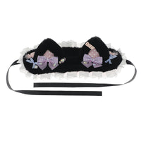 Uavhengig merke - Cake Meow Meow katteører med sløyfe - Hårpynt - Cake Meow Meow-White Pink-Blue Bow