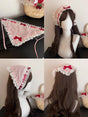 S / Pink triangular scarf