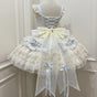 Blue Bow Trailing (one size / choose M) / S