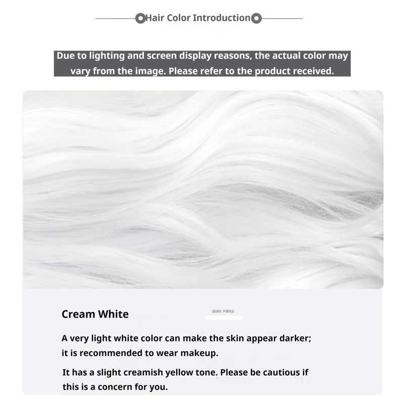 Sinwavy - White Gothic Lolita Wig - Roman Curls & Long Wavy Wig