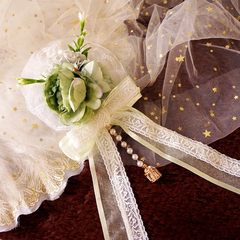 Original Handmade Lolita Element - Gorgeous Hanamaru Fairy Hair Clip | Lolita Style Accessory