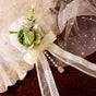 Green Flower Bow Side Clip