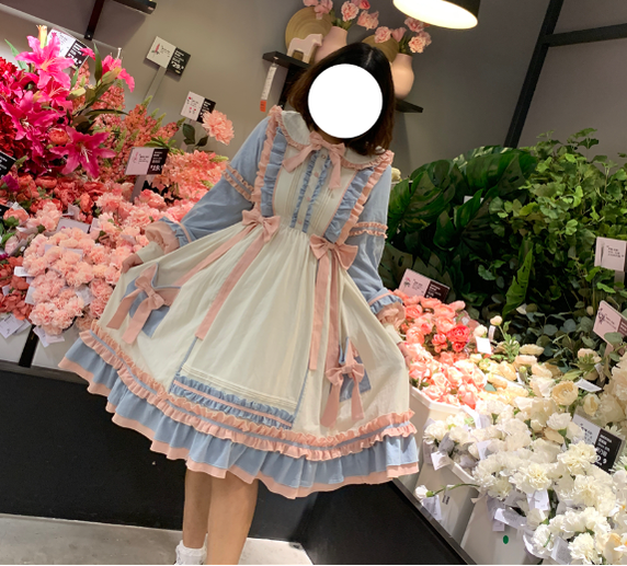 Niu Niu - Plus Size Lolita Dress Oversized OP - Long Sleeve OP Dress