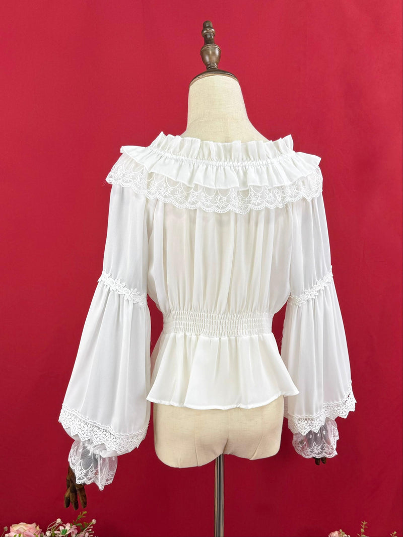 DMFS Lolita - Chiffon Off-Shoulder Classic Lolita - Blouse Innerwear