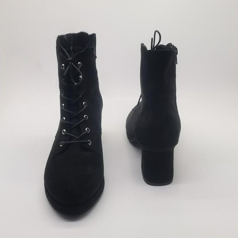 Antaina - Retro Lolita Shoes High Heel Suede - Shoes Petal Shaped Topline Customized Shoes