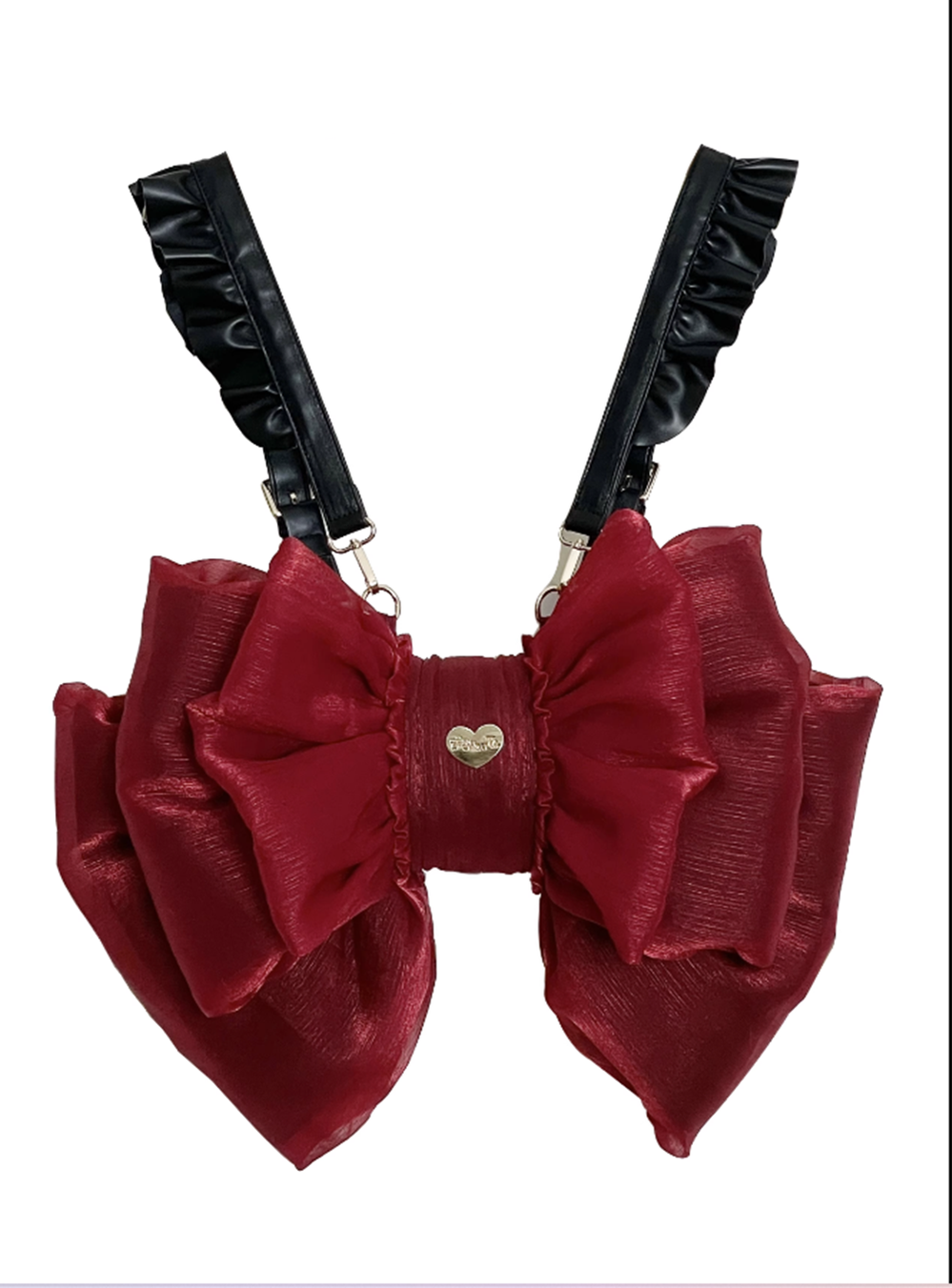 Boguta - Satin Butterfly - Lolita Bag with Butterfly Bow and Detachable Straps