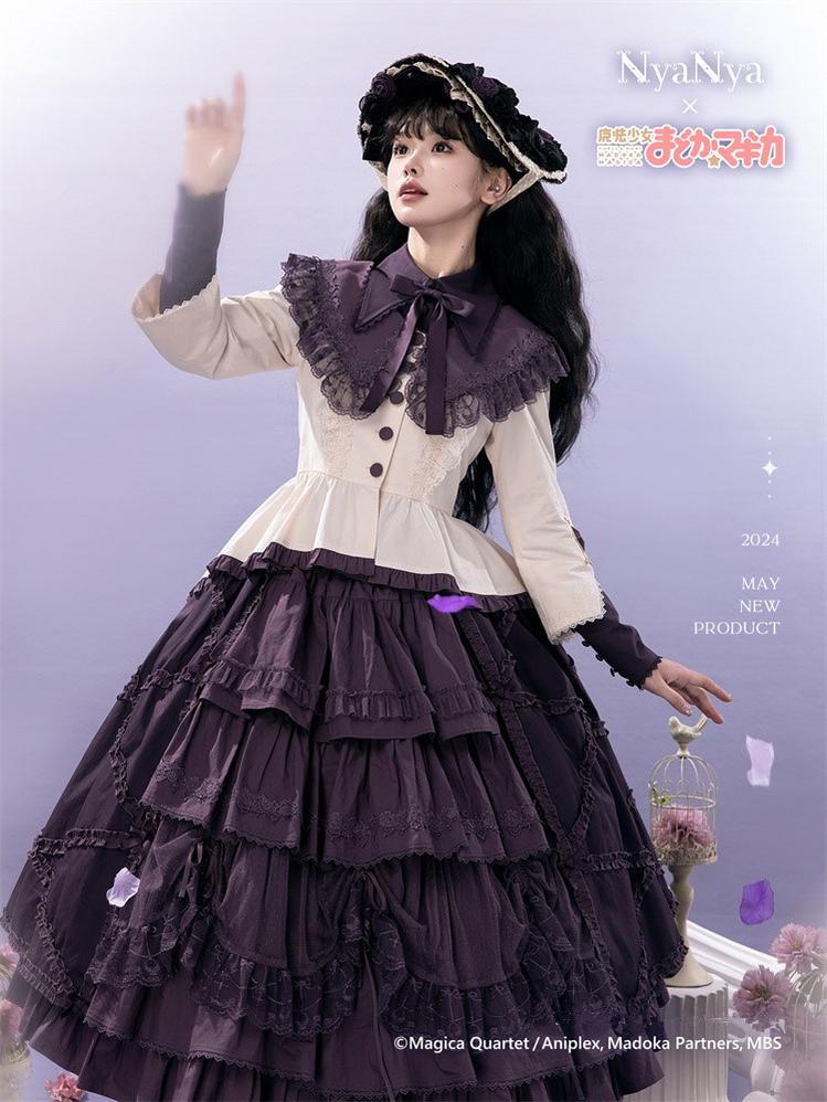 NyaNya - IP Collab Lolita Dress Madoka Kaname Homura Akemi Lolita OP dress