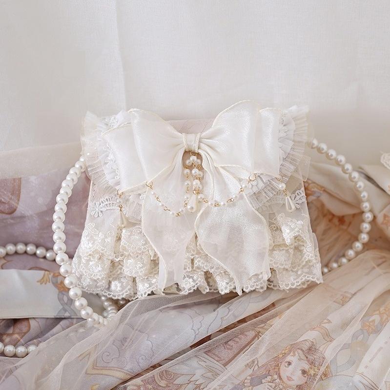 Xiaogui - Elegant Lolita Handbag Ivory Tea - Party Lolita Bag Bag