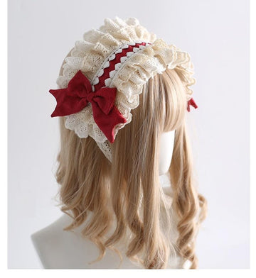 Xiaogui - Serre-tête Lolita doux en dentelle - Coiffe style ballet
