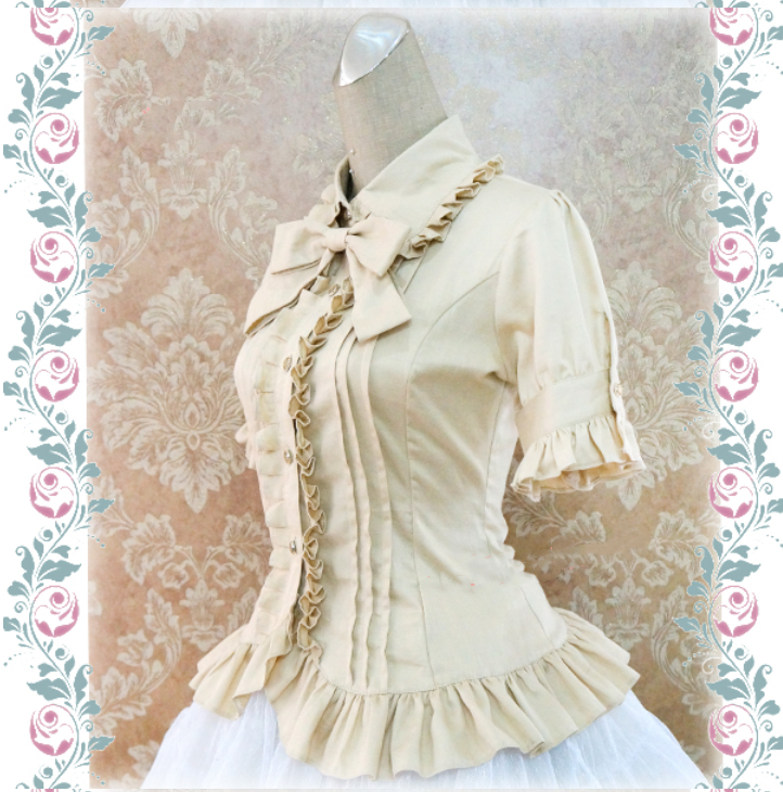 Strawberry Witch - Multicolors Short Sleeve Cotton - Lolita Blouse Innerwear