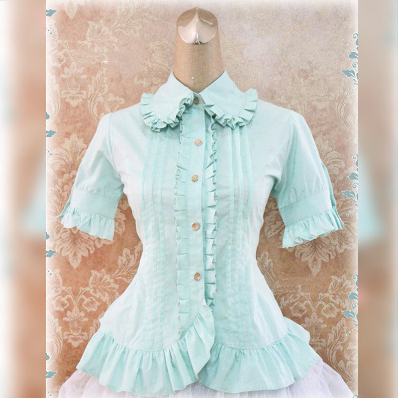 Strawberry Witch - Multicolors Short Sleeve Cotton - Lolita Blouse Innerwear