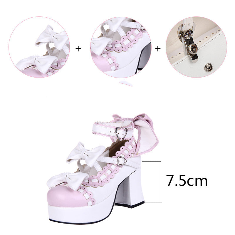 Angelic imprint - Sweet Handmade Platform Heels - Lolita Shoes Shoes