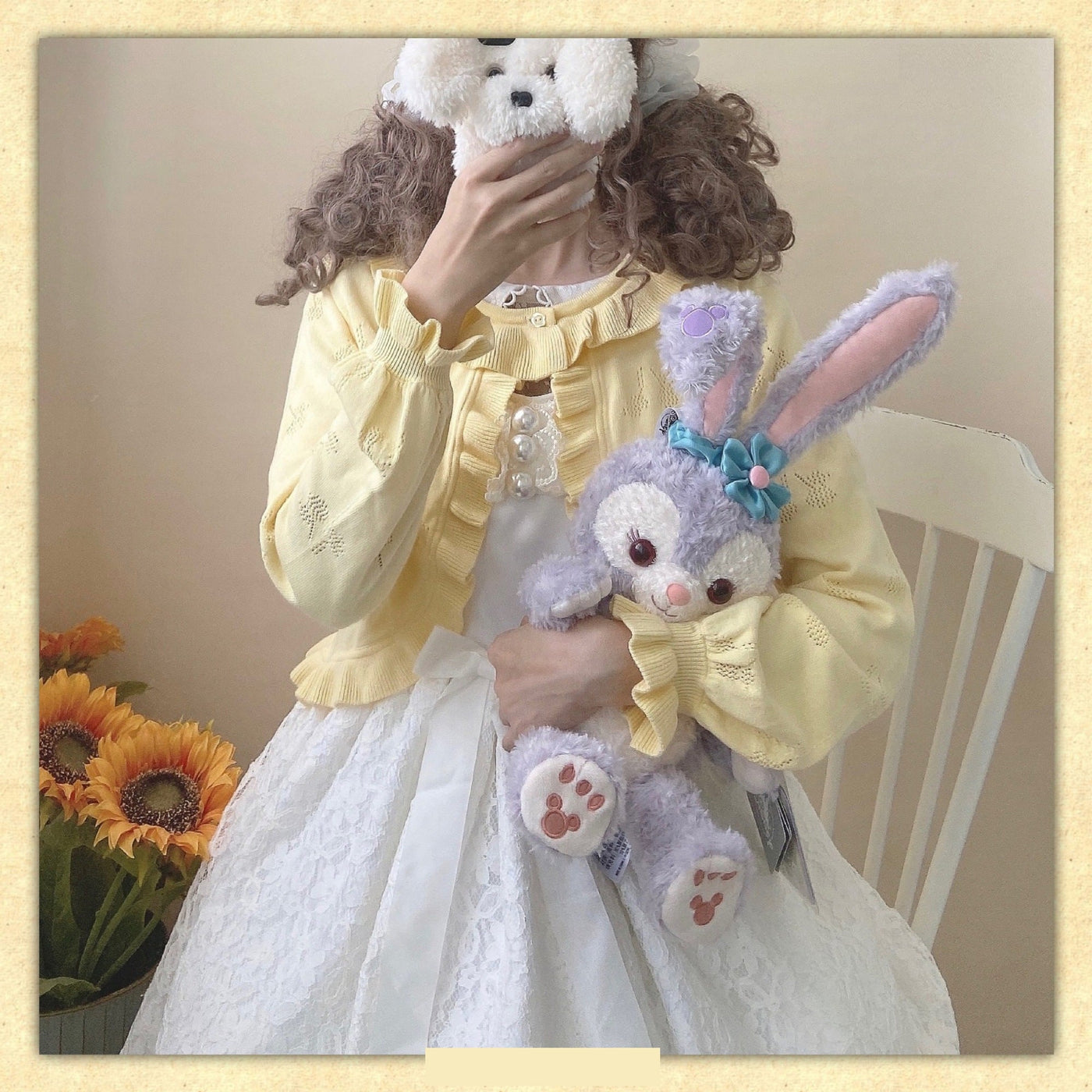 Little Dipper - Sweet Lolita Coat Long-sleeved - Cotton Cardigan Outerwear