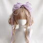 Bandeau à nœud double épaisseur violet clair
