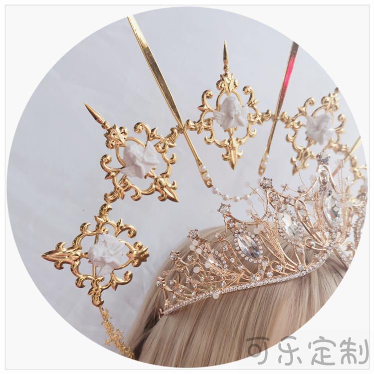 Original Handmade Lolita Virgin Mary Apollo Halo Pope Headpiece Lolita Exaggerated Fashion Show Photo Prop - Lolita Fetch