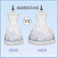 LolitaFetch - Adjustable Fishbone Lace Trim - Petticoat with Lace Trim and Fishbone Support