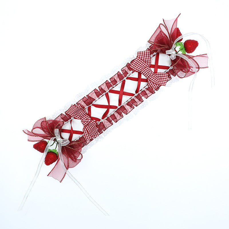 Lolita Hairband Manufacturer In Stock Handmade Lolita Cute Fashion Accessories Strawberry Smoothie Sweet Hair Accessories - Lolita Fetch