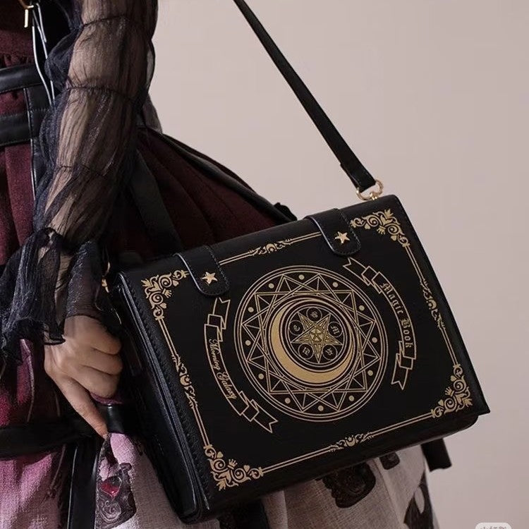 The Star-Moon Grimoire - Sweet Lolita Crossbody Clamshell bag - Lolita Fetch