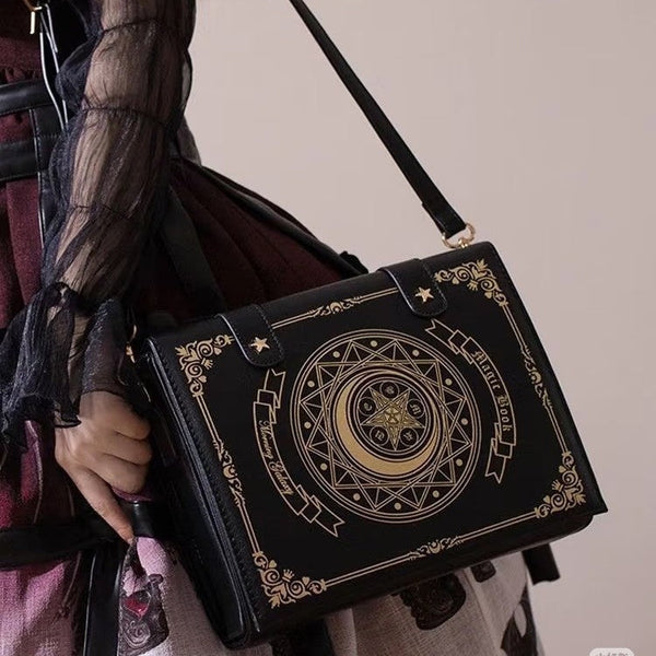 The Star-Moon Grimoire - Sweet Lolita Crossbody Clamshell bag - Lolita Fetch